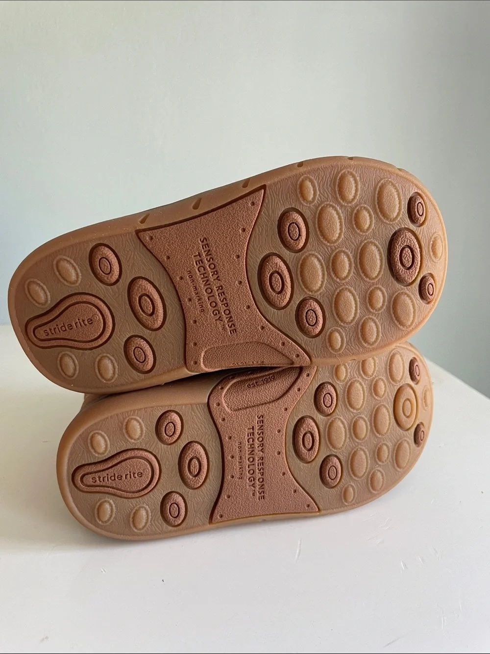 Stride Rite Tan Toddler Chelsea Boots